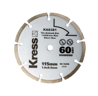 Диск с алмазным напылением KRESS 115х1,6х9,5 мм